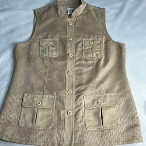 Chico’s vest faux suede